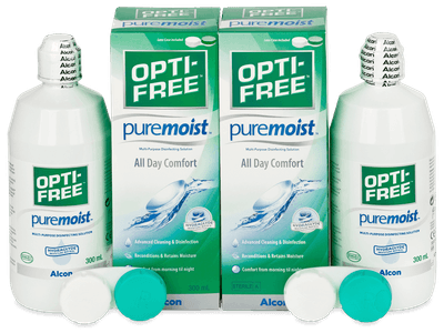 Soluzione OPTI-FREE PureMoist 2 x 300 ml - Economy duo pack - solution