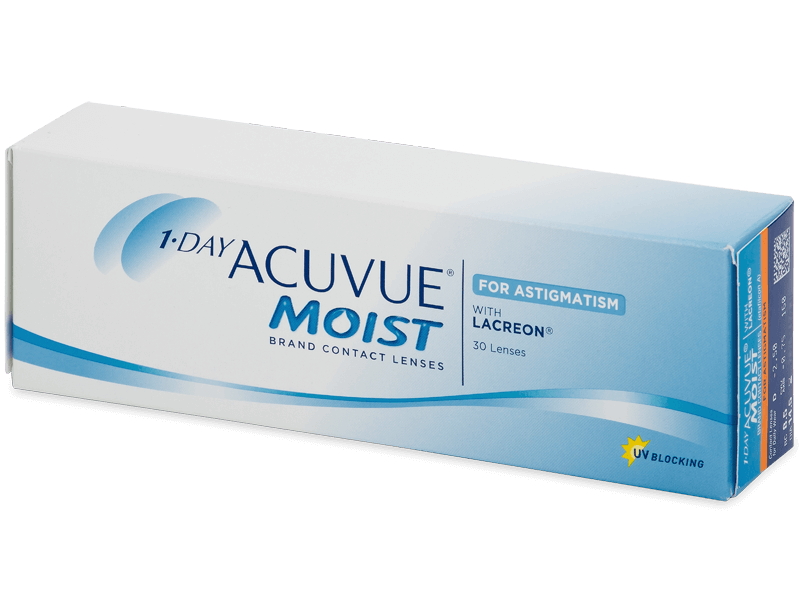 1 Day Acuvue Moist for Astigmatism (30 lenti) - Toric contact lenses