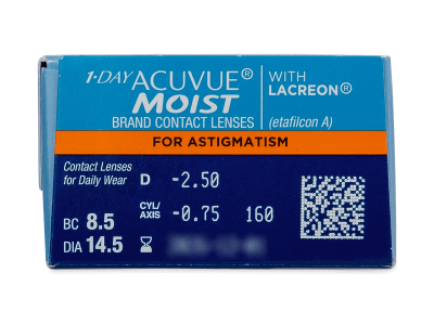 1 Day Acuvue Moist for Astigmatism (30 lenti) - Attributes preview