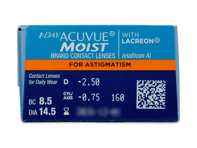 1 Day Acuvue Moist for Astigmatism (30 lenti) - Attributes preview