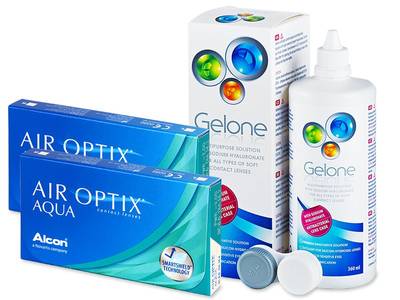 Air Optix Aqua (2x3 lenti) + soluzioni Gelone 360ml