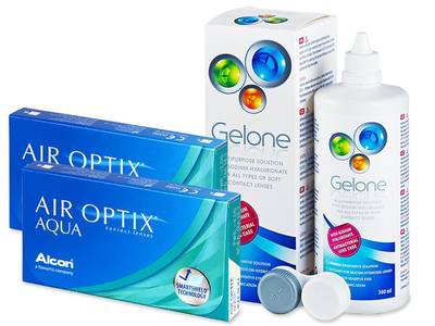 Air Optix Aqua (2x3 lenti) + soluzioni Gelone 360ml