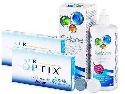 Air Optix Aqua (2x3 lenti) + soluzione Gelone 360 ml - Previous design